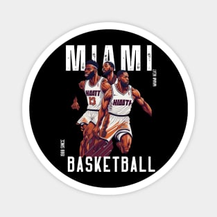 Miami heat basketball  vector graphic design Magnet
